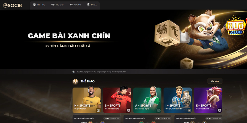 Nhà Cái Uy Tín 88 - Top 10+ Trang Nhà Cái Tặng Tiền Cược Miễn Phí 12 SOC88 thuộc danh sách top 2 trong bảng xếp hạng